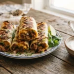 Keto Beef Taco Cabbage Wraps with Sour Cream