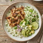 Keto Pork Carnitas Bowl with Lime Cabbage