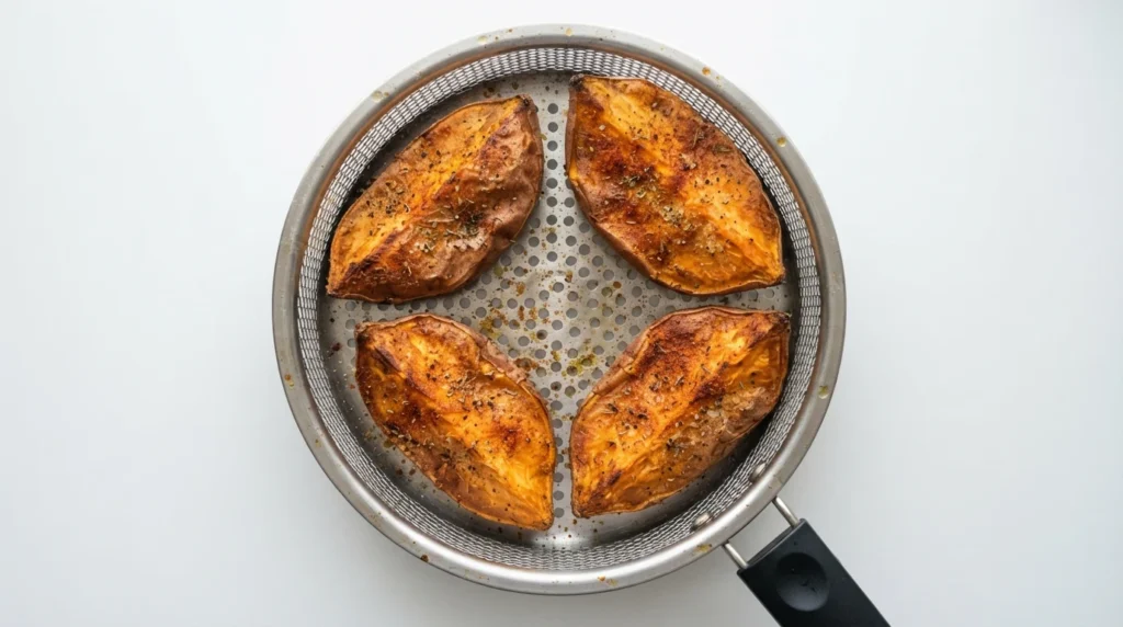 Air Fryer Whole Sweet Potatoes with Tender Centers