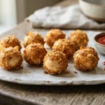 Air Fryer Goat Cheese Balls with a Double Crumb Coating