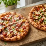 Air Fryer Barbecue Chicken Pizza with Cooked Chicken