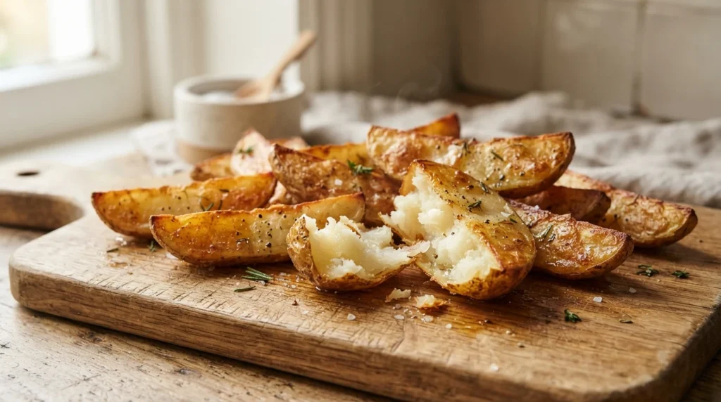 Air Fryer Skin-On Potato Wedges with Fluffy Centers
