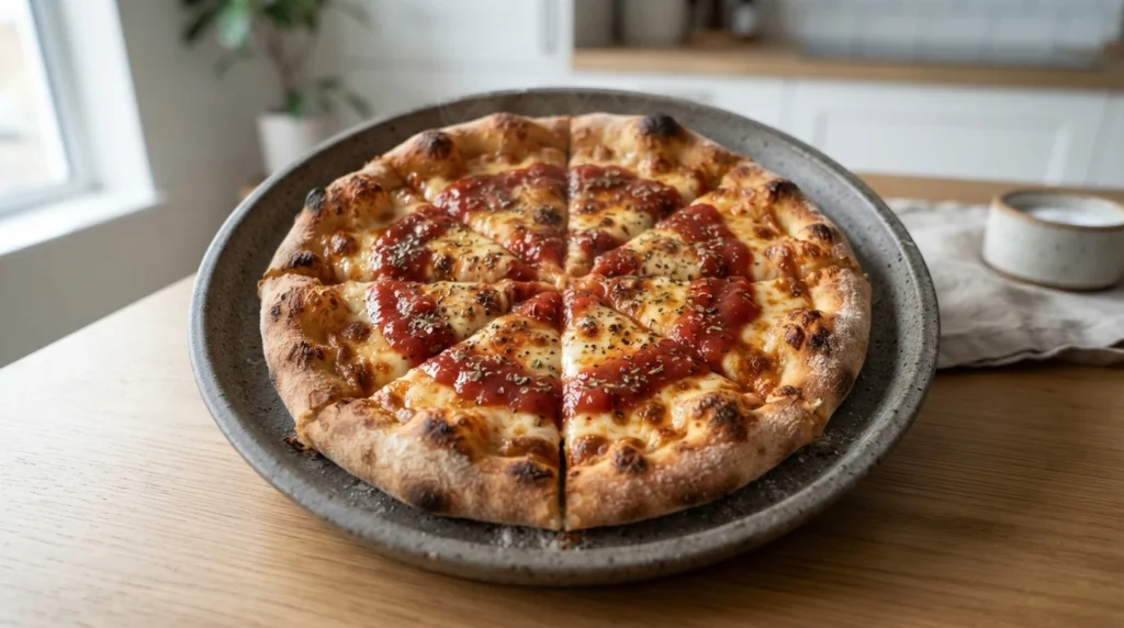 Air Fryer Personal Pizza with a Partially Baked Dough Base