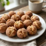 Air Fryer Cinnamon Sugar Donut Holes from Yeast Dough
