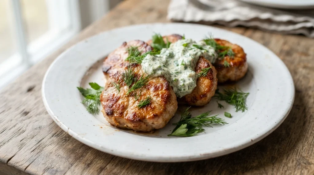 Air Fryer Garlic Herb Pork Medallions Without Dry Edges