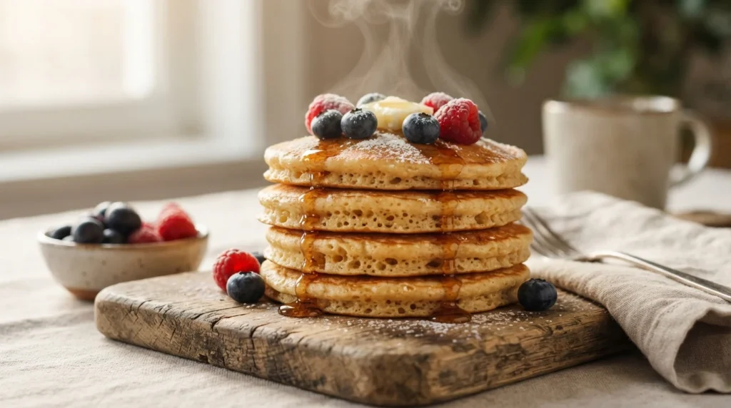 Keto Coconut Flour Pancakes with a Rested Batter