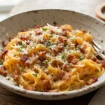 Keto Spaghetti Squash Carbonara with Measured Portions