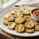 Air Fryer Zucchini Rounds with Parmesan Added Late