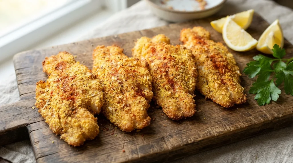 Crispy Paprika Cornmeal Air Fryer Tilapia