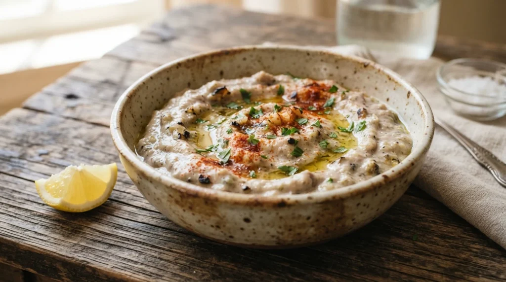 Keto Roasted Aubergine Baba Ganoush Without Added Sugar