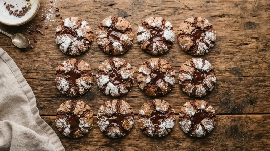 Keto Chocolate Crinkle Cookies with Sugar-Free Sweetener