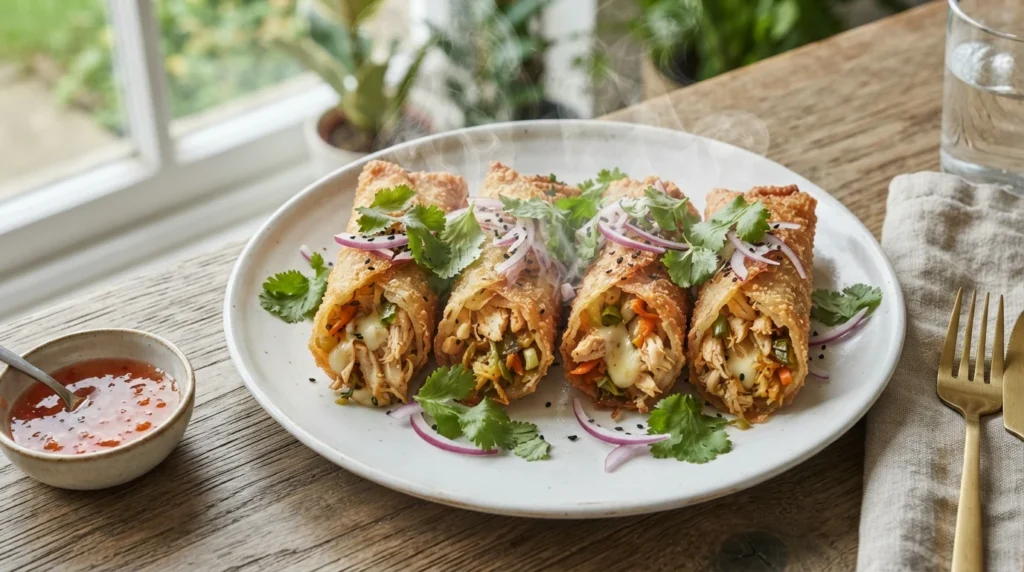 Air Fryer Chicken Spring Rolls: Crispy Wrapper, Ready-to-Eat Filling