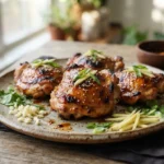 Air Fryer Teriyaki Chicken Thighs with Late-Sauce Application