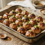 Keto Pork Meatballs with Ginger and Spring Onion