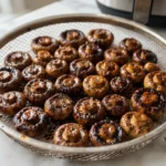 Air Fryer Chestnut Mushrooms with Balsamic Glaze