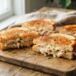 Air Fryer Turkey and Swiss Melts with Cooked Turkey