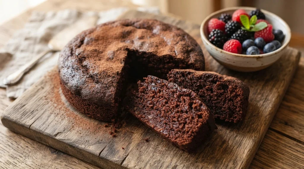 Moist Keto Chocolate Cake with Almond Flour