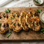 Air Fryer Cauliflower Steaks That Stay Together