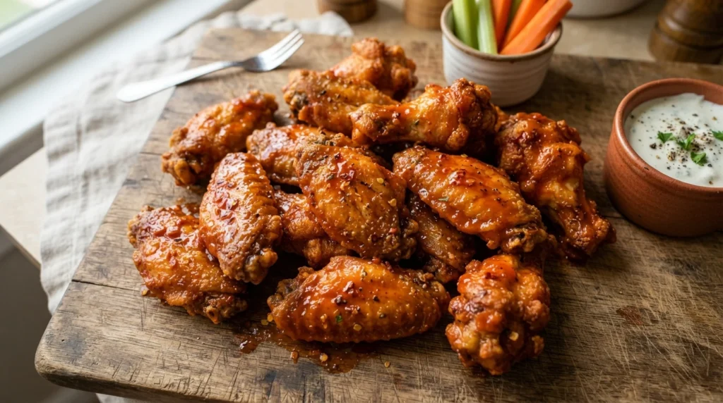 Air Fryer Classic Buffalo Wings with Post-Crisp Sauce