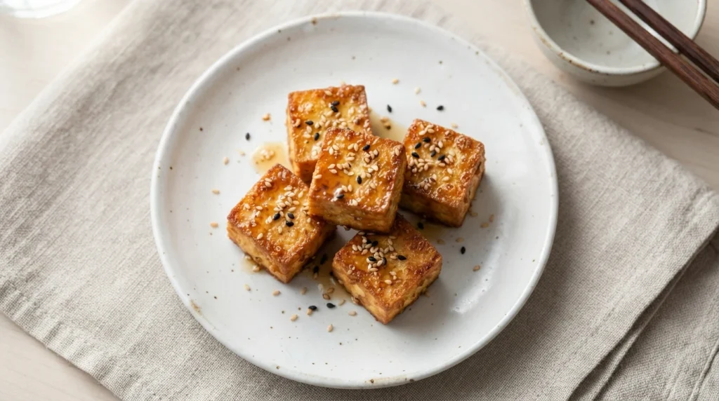 Air Fryer Sesame Tofu: Crispy Outside, Silky Inside