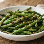 Air Fryer Green Beans with Blistered Skins and Tender Centers