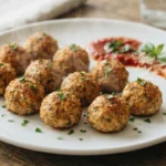 Air Fryer Chicken Meatballs That Stay Round and Moist