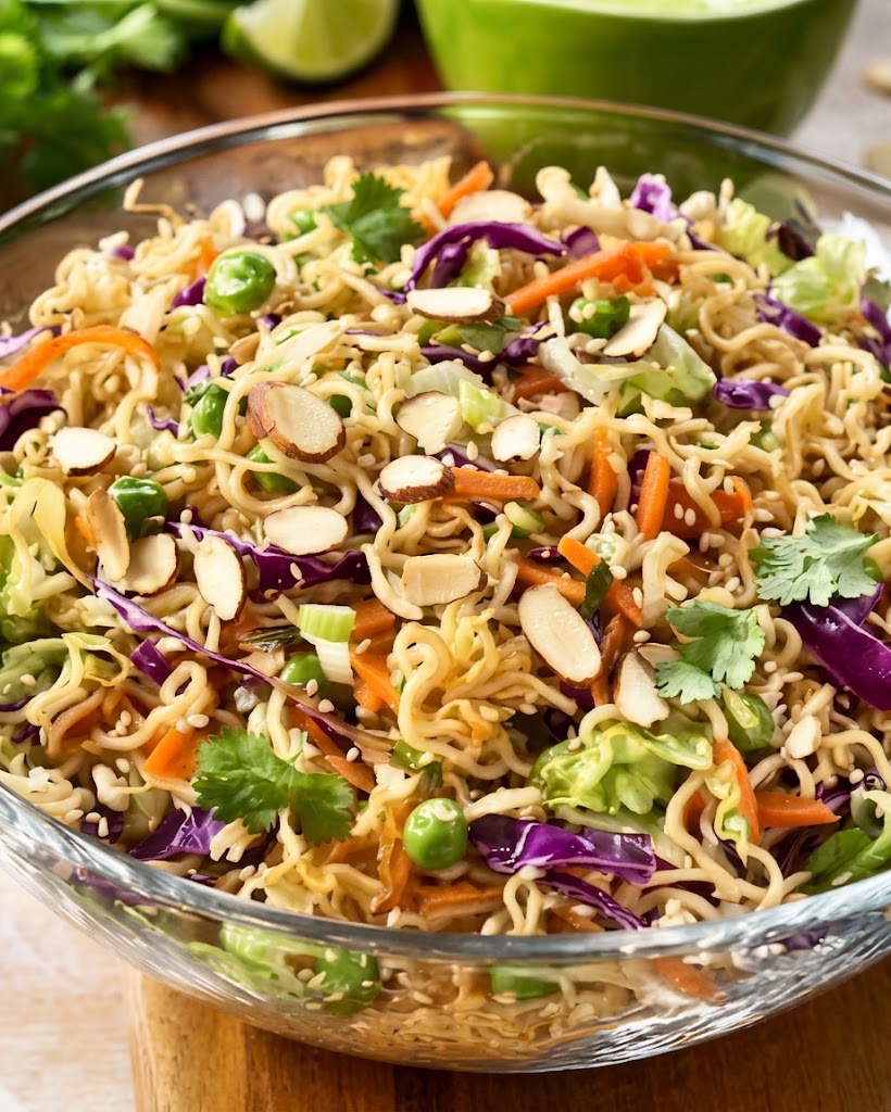 Crunchy Asian Ramen Noodle Salad
