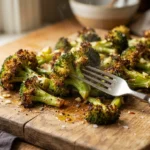 Air Fryer Broccoli Florets with Tender Stems and Browned Tips
