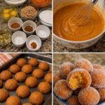 Cinnamon Sugar Pumpkin Donut Holes 🎃🍩