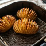 Air Fryer Hasselback Potatoes: Cuts That Stop Above the Base
