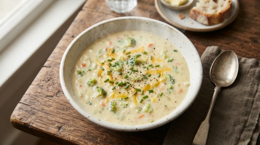 Creamy Keto Broccoli Cheese Soup Without Graininess