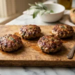 Crispy Sage and Fennel Sausage Patties in the Air Fryer