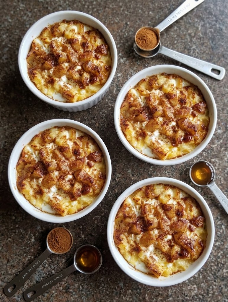 Baked Apple Cinnamon Cottage Cheese Breakfast Bowls
