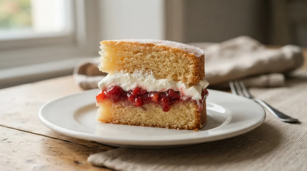 Air Fryer Mini Victoria Sponge with Jam and Cream