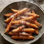 Crispy Air Fryer Sweet Potato Fries with Light Starch Crust
