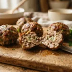 Keto Beef Meatballs with Parmesan and No Breadcrumbs