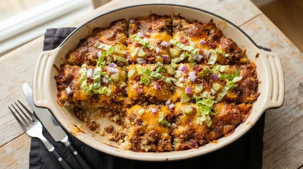Keto Cheeseburger Casserole Without Pasta