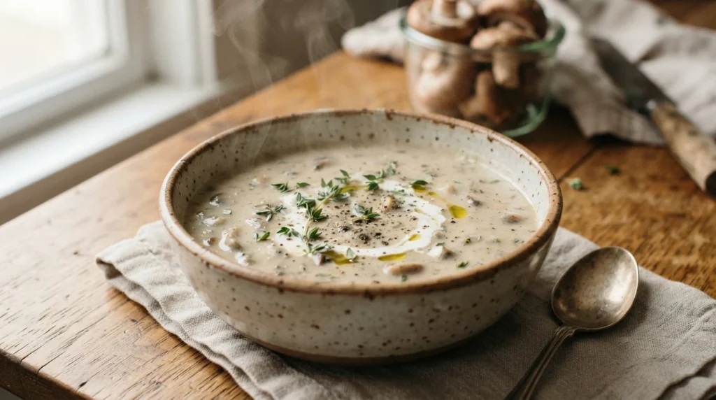 Cream of Mushroom Soup Without Canned Ingredients