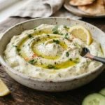 Creamy Keto Whipped Feta Dip with Lemon and Herbs