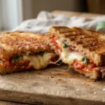 Air Fryer Mozzarella Tomato Panini with Controlled Moisture