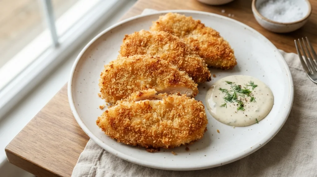 Air Fryer Panko Chicken Cutlets with Breading That Stays Attached
