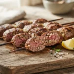 Air Fryer Beef Kofta Kebabs with Controlled Onion Moisture