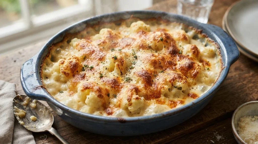Creamy Keto Cauliflower Cheese: A Moist, Low-Carb Dish