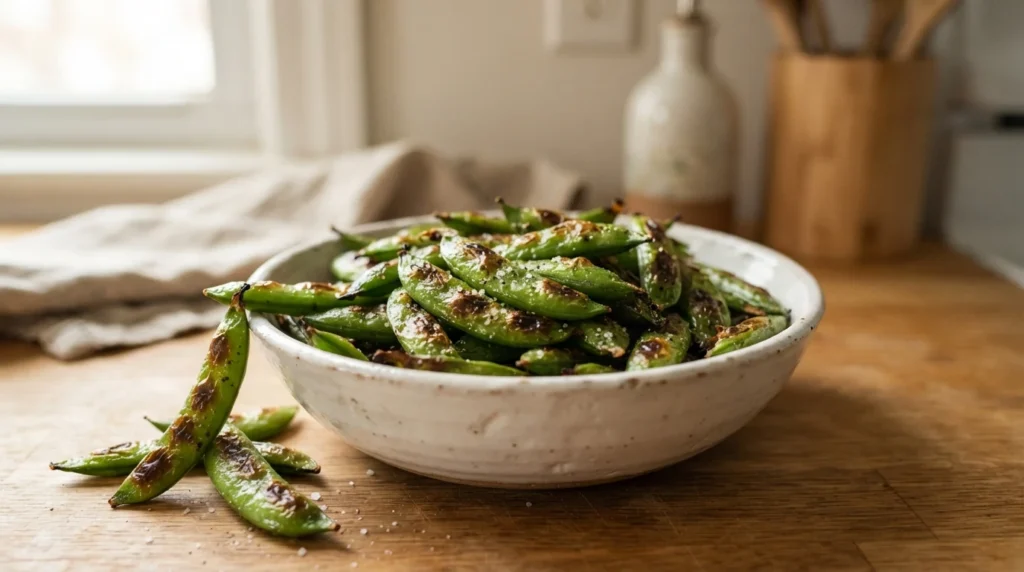 Air Fryer Sugar Snap Peas: Crisp High-Heat Roast