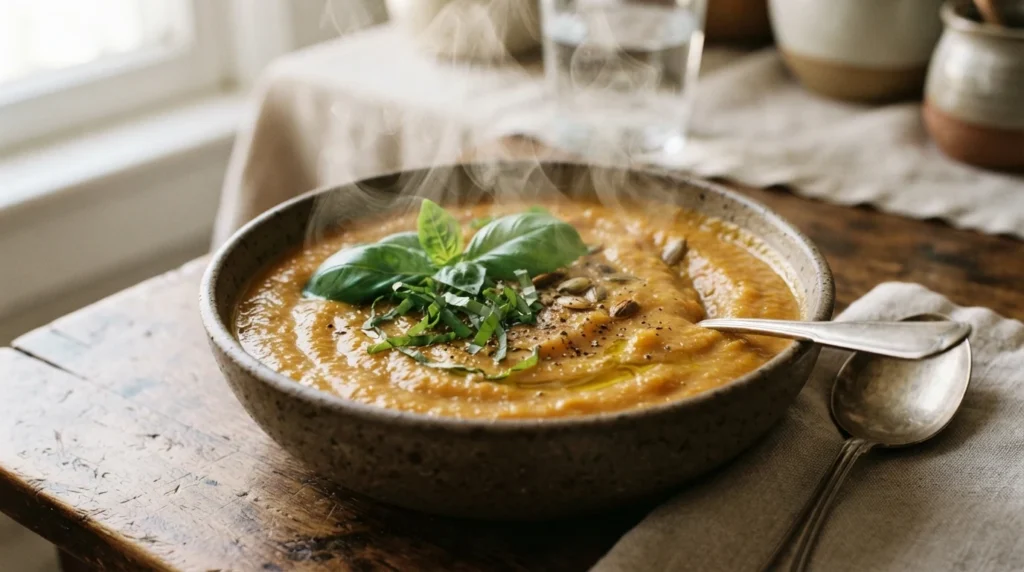 Keto Courgette Basil Soup Without Potato Thickener