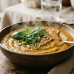 Keto Courgette Basil Soup Without Potato Thickener