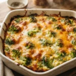 Keto Broccoli Cheddar Breakfast Bake