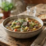 Keto Cabbage and Beef Soup Without Rice