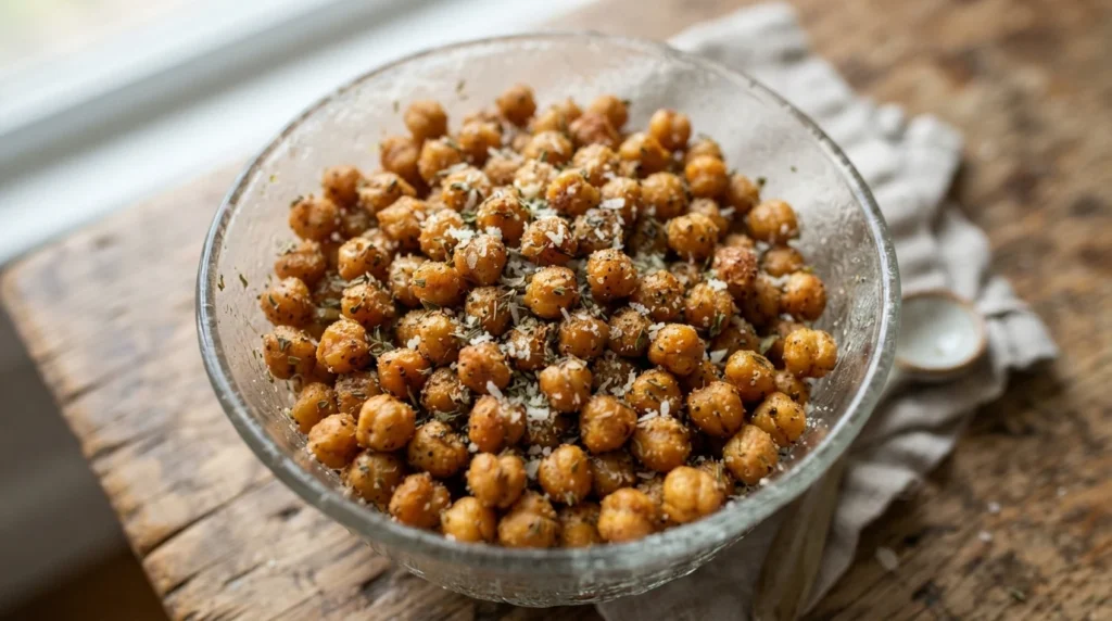 Crispy Air Fryer Garlic Herb Chickpeas: Dried First