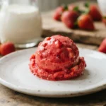 Keto Strawberry Ice Cream: Measured Berry Portions